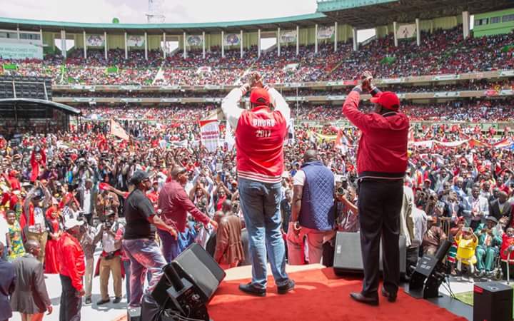 Uhuru Kenyatta, William Ruto in Kasarani for Jubilee Party launch