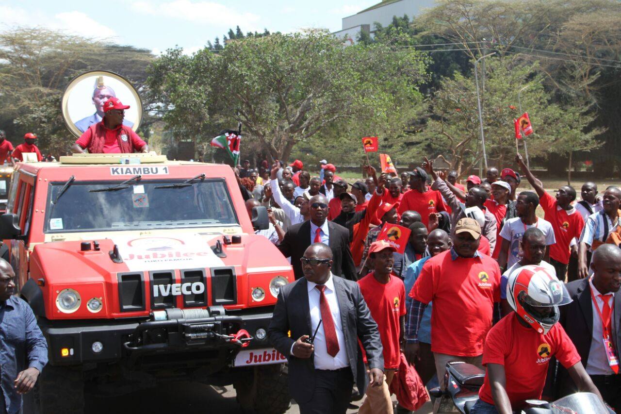Uhuru Kenyatta, William Ruto in Kasarani for Jubilee Party launch