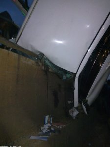  Strange accident along Thika Super-highway leaves onlookers shocked