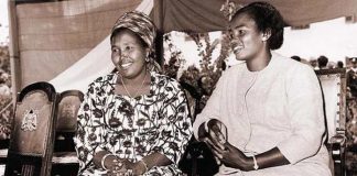 Lucy Kibaki (extreme left), Mama Ngina Kenyatta (second right, next to Jomo Kenyatta) (2)