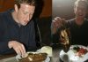 Mark Zuckerberg at Mama Oliech's - Nairobi eating fish and Ugali