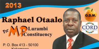 Raphael Otaalo MP Lurambi Constituency