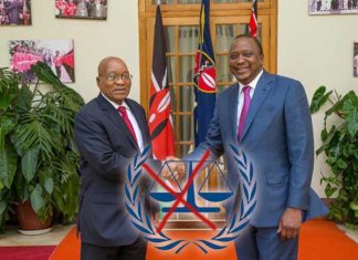 President Jacob Zuma President Kenyatta on leaving International Criminal Court ICC
