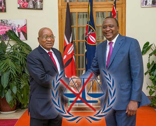 President Jacob Zuma President Kenyatta on leaving International Criminal Court ICC