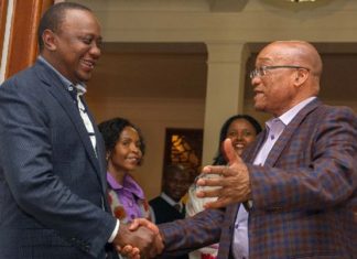 Uhuru Kenyatta and Jacob Zuma 3 three day state visit in Nairobi October 2016