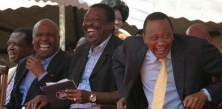 Uhuru Kenyatta Laughing