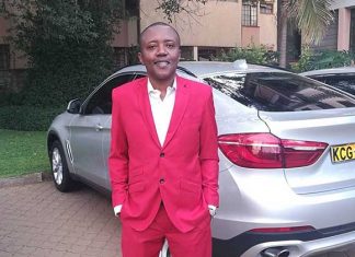 Maina Kageni in the company of a mysterious woman and child