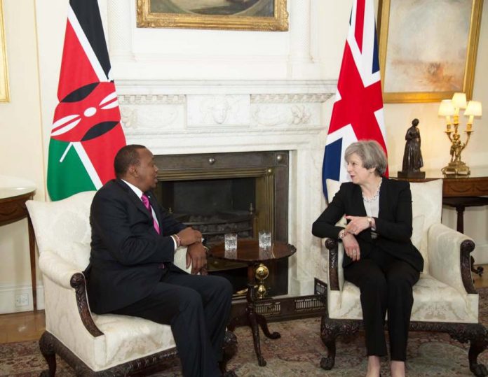 President Kenyatta and UK Prime Minister Teresa May hold landmark talks at Number 10 Downing Street, London