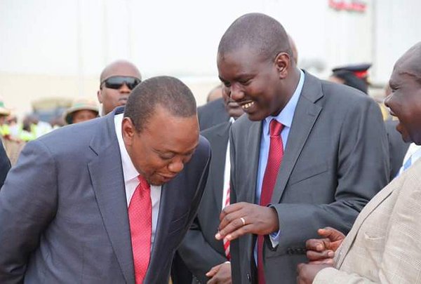 Uasin Gishu Governor Jackson Mandago with HE Uhuru Kenyatta