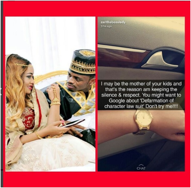 Zari Hassan Responds to Diamond after admitted that he is the biological father to Hamisa Mobeto’s new born baby boy