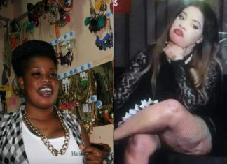Bridget Achieng before and after bleaching
