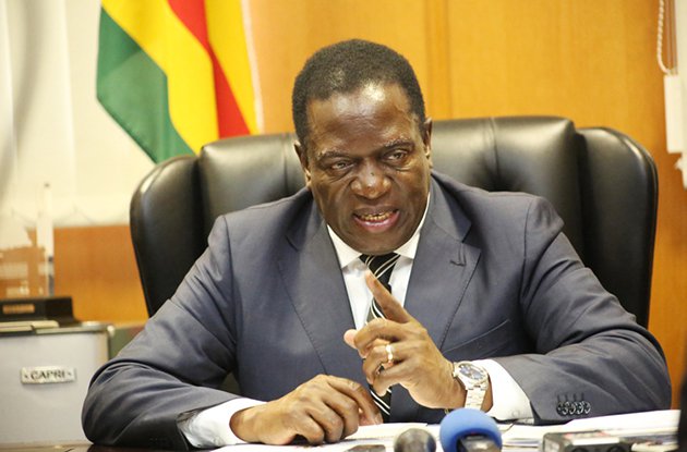 Emmerson Mnangagwa ngwena Interim President Zimbabwe