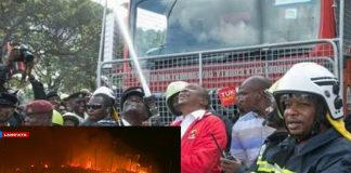 Uhuru and Sonko New Nairobi Fire trucks lack water