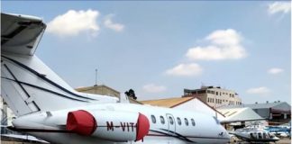 mysterious mercenaries land in a private jet at Wilson, Nairobi, Kenya