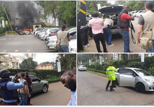 Recce Squad arrives at 14 Riverside following an explosion and heavy gunfire in the area #BreakingNews Terror Attack