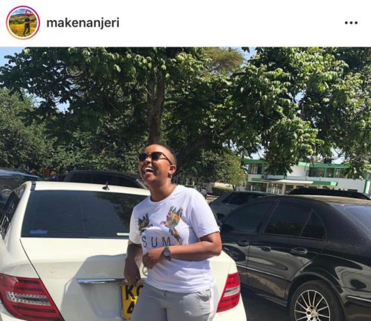 Actress MAKENA NJERI’s Benz vandalized after her lesbian lover caught her cheating with MICHELLE NTALAMI(PHOTOs)