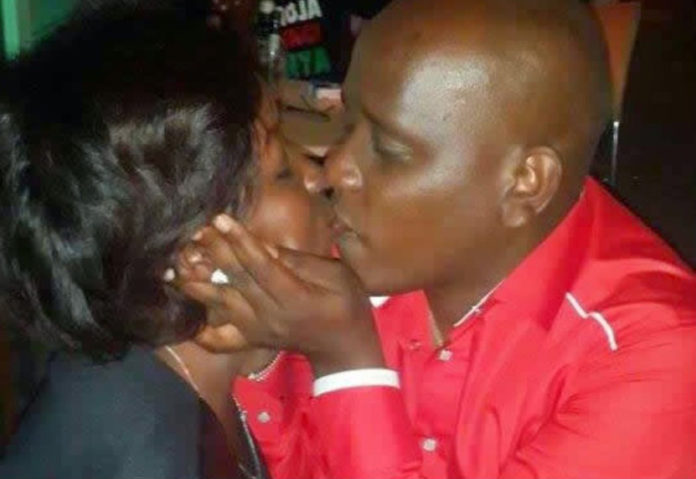 Dennis Itumbi Kissing Jackie Maribe